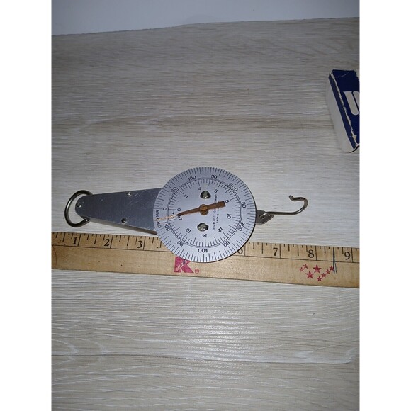 Welch Scientific Co. 500 Grams 18 Ounces Hanging Spring Weight Scale USA W/ Box - Picture 5 of 15